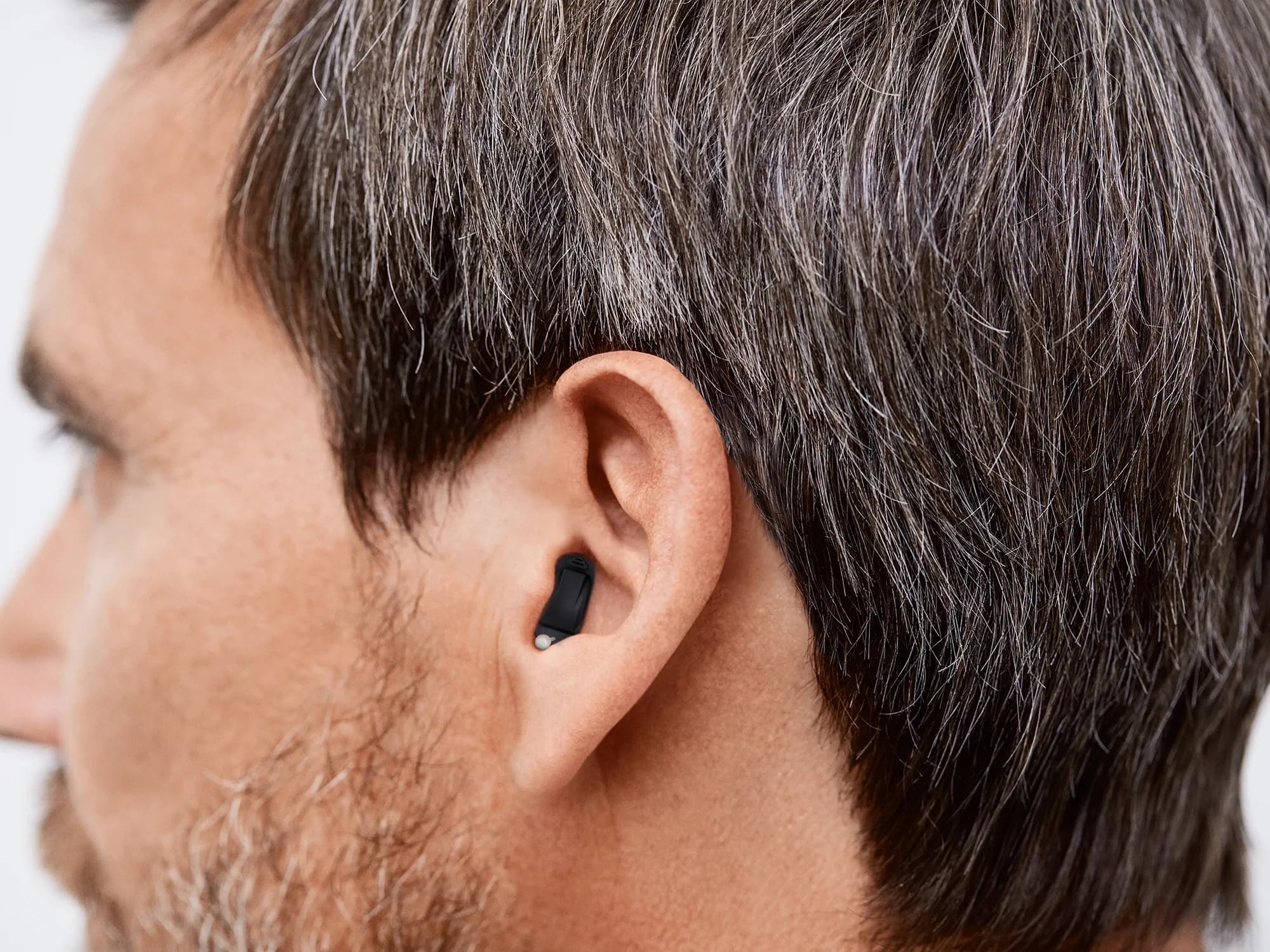 Hearing aids are tiny and often invisible when wearing them