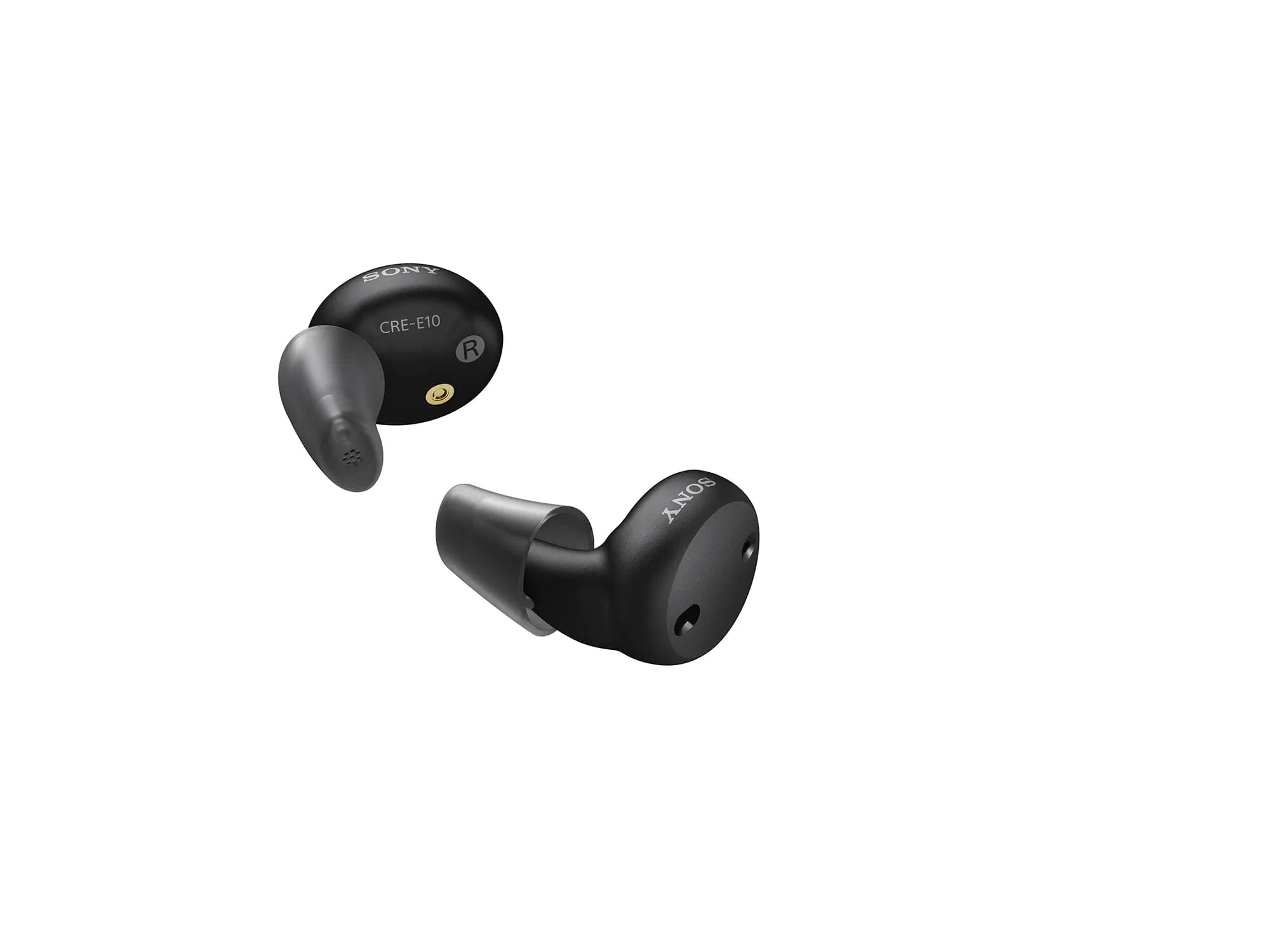 Sony's cre-e10 over-the-counter self-fitting earbud hearing aids.  FDA-registred medical device for your safety.