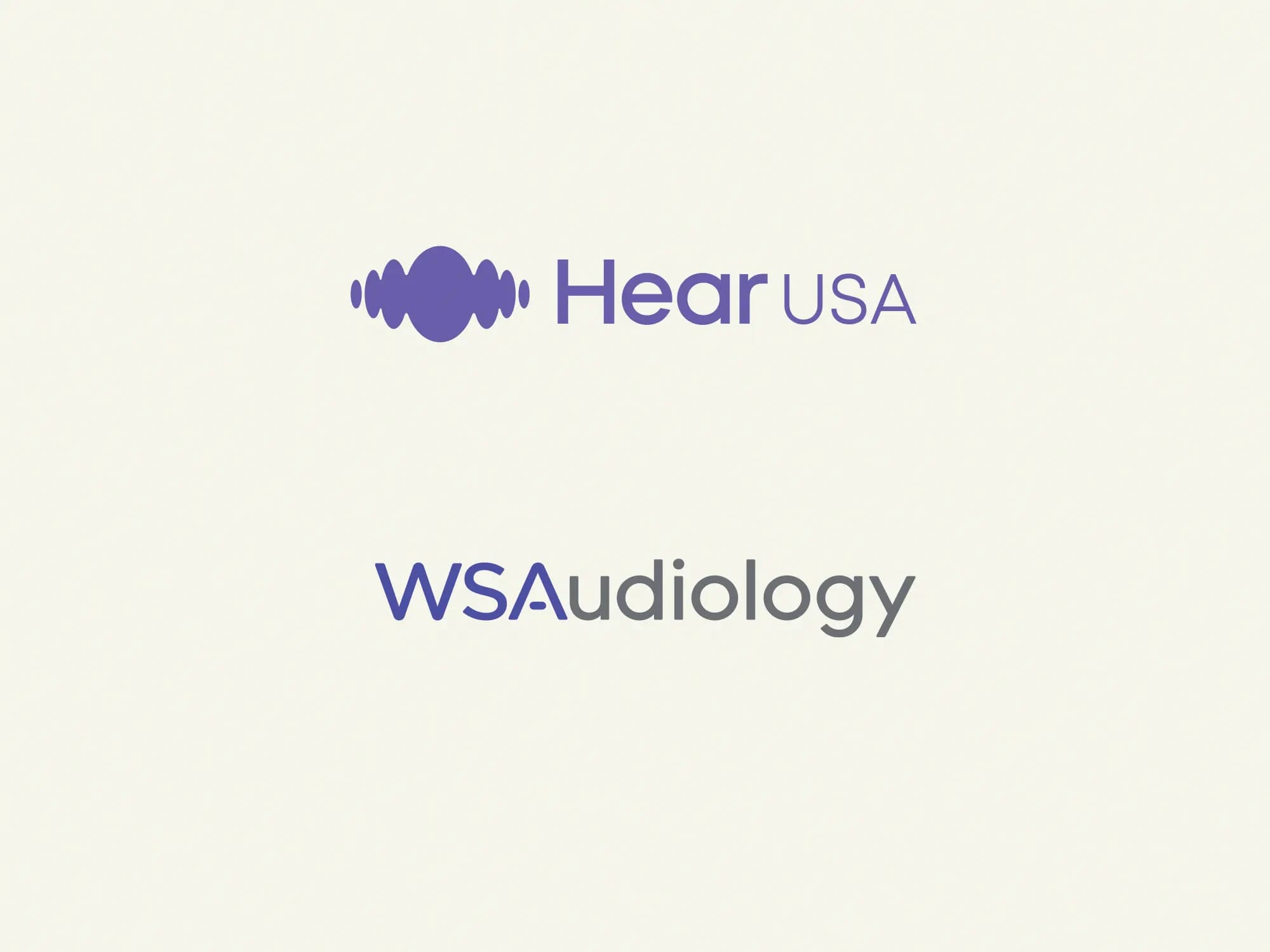 HearUSA and WS Audiology logo for hearing aids