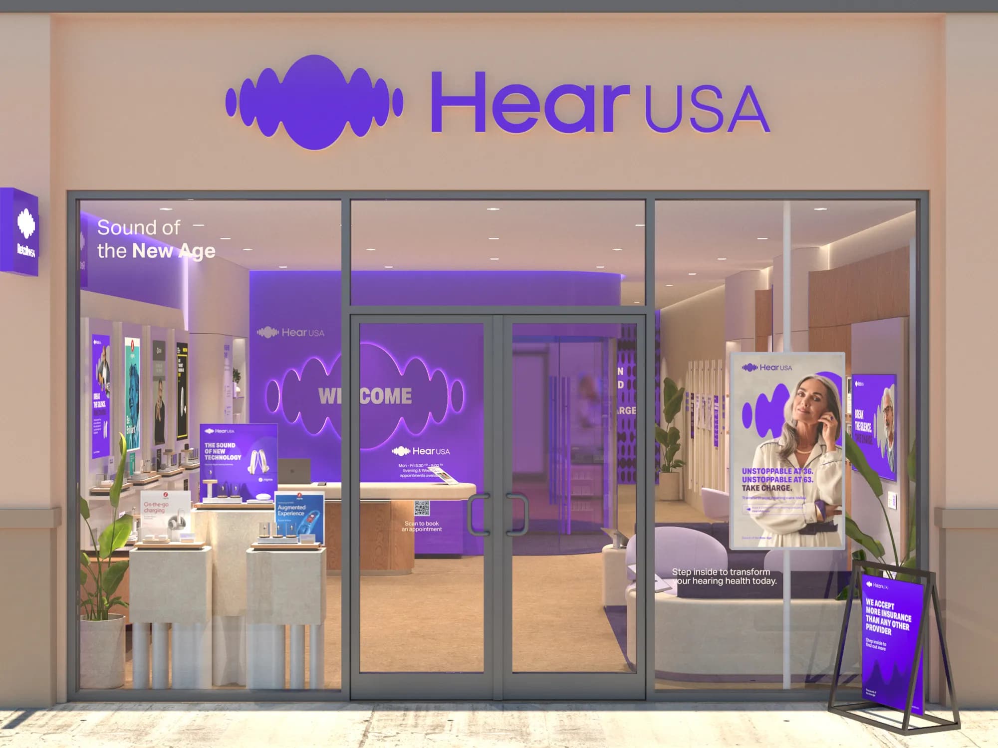 At HearUSA ur test, advise, fit and go service means in one visit you can leave with new hearing aids